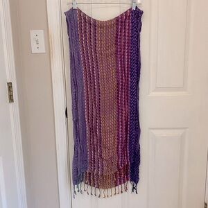 Woven Scarf with Fringe